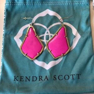 Kendra Scott pink Alexandra earrings